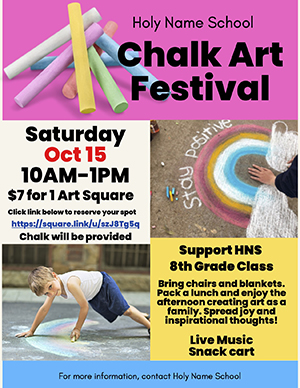 Chalk Art Festival flyer